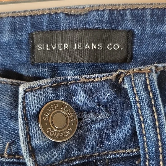 Silver Jeans Co. Suki Mid Rise Slim Bootcut Jeans 25x35 Tall Curvy Fit Y2K - Picture 2 of 5